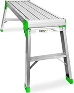 Aluminium Hop Up Work Platform Folding Step Up Bench 150kg Decorating StepIt