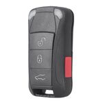 Remote Key Fob Shell Case Shell Replacement For Porsche Cayenne 2003 - 2011