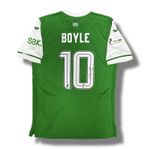 Signed BOYLE Hibernian FC / Hibs 2024/25 Football Home Shirt - COA & Photo Proof