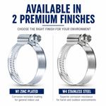 Stainless Steel or Zinc Hose Clips Jubilee Style Pipe Clamps Heavy Duty