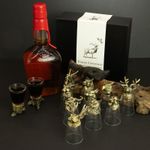 Gift Set of 12 Bottom Up Shot Glasses (25ml) - Forest & Mystical Creatures - Ant