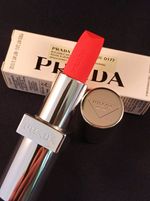 Prada Lipstick Monochrome Shade O177 Flamingo - Soft Matte - Refillable - 3.8g