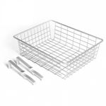 Wire Basket Single Set 380mm Wide, Kenovo Duratrax Heavy Duty For Garage Storage