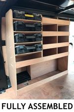 Peugeot Expert Van Shelving Racking L3 LWB Plywood System Case Storage Unit