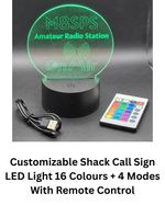 Customizable Shack Call Sign LED Light 16 Colours/4Modes With Remote Control