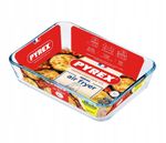 Pyrex Airfryer Glass Bowl Casserole Baking Dish 0.8L 19x14x5cm, Clear