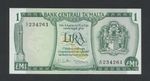 MALTA £1 note 1973 Krause 33e Uncirculated Banknotes