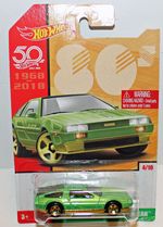Hot Wheels USA DMC Delorean mint carded. Target only stores Bright green MINT
