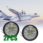 Pair LED Landing Spot Light 12-24V PAR 36 For Aircraft Led Sealed beam 4313,4591
