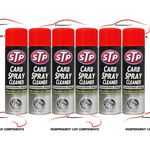 6 x STP CARB CLEANER SPRAY CARBURETTOR INTAKE SPRAY CLEANER PROFESSIONAL 500ML