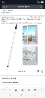 sliding door security bar ace mining new