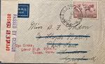 WW2 AUSTRALIA 1940 Parramatta London Redirected Thame Censor Air Mail D39
