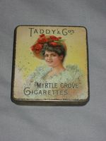 EXCELLENT TADDY & Co MYRTLE GROVE LADIES CIGARETTE TIN