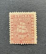 British Guiana SG 46 8c pink MINT - CAT £375