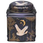 Sara Miller Magical Nightfall Wavy Dome Lid Storage Metal Caddy Tin 10x12cm