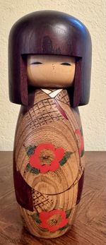 Beautiful Hand Crafted Japanese Kokeshi Doll Vintage Wooden