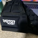 Raptor Rugby Padded Foam Scrum Cap Headguard Black Large Unisex young Adults