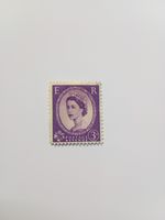 Rare Queen Elizabeth II 1959 Postage Revenue Stamp 3d Purple Never used 