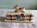 Rare Guernsey butter dish. 