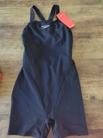 BNWT Speedo Endurance+ Black Swimming Costume Size 12 UK 34 Ladies Legsuit New