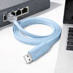 USB to RJ45 Console Cable RS232 Serial Adapter for Laptop Computer Cisco Router