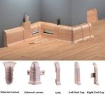 PVC Skirting Board Cable Cover 2.2m Flexible Edge Wall Trim Various Colours