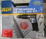 Power Craft PCAT21 Air Power 3/8" Reversible Air Drill Kit