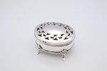 Delightful Antique Solid Silver Potpourri Box Hallmarked Birmingham 1908
