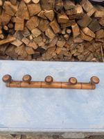 Vintage French Faux Bamboo Coat Rack hooks
