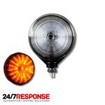 Amber / Amber Clear Lens LED Lollipop Spanish Lamp Lollypop 12/24v Side Marker