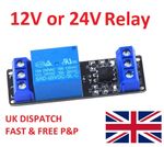 12/24V Low-level Trigger 1 Channel Relay Module Isolation Control Drive Board