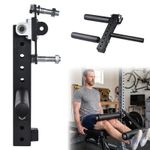 600lbs Adjustable Leg Extension Curl Machine for Power Rack Home Gym