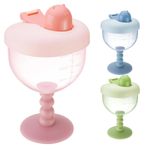 Wine Glass Design Toddler Cup 6oz With Lid, Leak-Proof Sippy Cup Ages 12 Months+