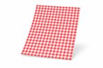 Gingham Greaseproof Paper Sheets Red 37x30cm Pack of 1000