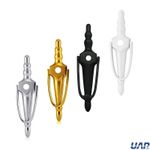 UAP Slimline Victorian Urn Door Knocker 8" with Spyhole and  Bolt Fix Fittings