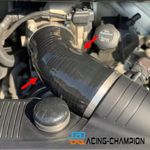 For Porsche 911 Carerra 996 997 C2 C4 Non-Turbo Silicone Air Intake Hose -82mm
