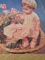 Vintage Knitting Pattern for Dolls Clothes Size 20 inch DOLL  DK 