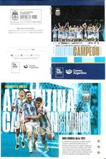 #75311 ARGENTINA 2023 FOOTBALL SOCCER CHAMPION WORLD CUP QATAR POST BROCHURE MNH