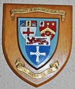 University of Newcastle upon Tyne Dental Graduates Association plaque shield