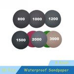 30pcs 3 Inch/75mm Wet Dry Hook And Loop Sanding Discs Mixed 800-3000 Grit