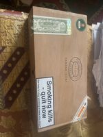 Vintage Large Wooden  Lid Cigar Box Empty - Good Quality