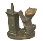 Vintage Brass Cat figurine. 8cm tall. Cat figurine 
