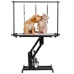Extra Large Professional Hydraulic Pet Dog Grooming Table Adjustable with H Bar