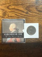 King George III Half Penny – 18th Century British Coin – American Revolution Era