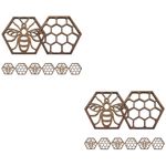 16Pcs Multi Color Wood Coasters for Coffee Table Protective Cup Mats