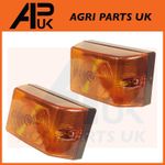 2 Universal Front Signal Light Lamp Indicator Tractor Trailer Lorry Digger Truck