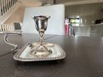 Rare Complete Antique Victorian Sterling Silver Chamberstick by Henry Stratford