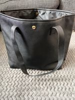 Black Bucket Bag  Shoulder Bag Faux Leather Minimalist Clean Girl Y2K