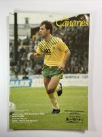 Norwich City v Watford;  League Cup 2nd Round,  26th September 1990