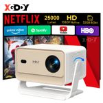 XGODY Projector Smart 4K UHD 5G WiFi Bluetooth Android Beamer Home Theater Movie